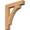 Ekena Millwork Legacy Block Smooth Bracket, Western Red Cedar, 5 1/2"W x 34"D x 38"H BKT06X34X38LEC05SWR - alternate 1